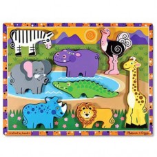 8 pc Melissa & Doug - Safari Chunky Puzzle